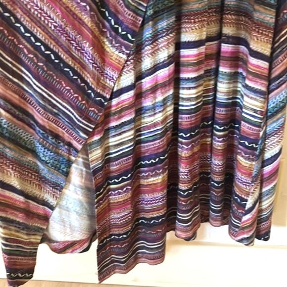 HOLD Peruvian Connection Monserrato Colorful Maxi Stretch Jarsey Dress. Size S - Picture 7 of 10